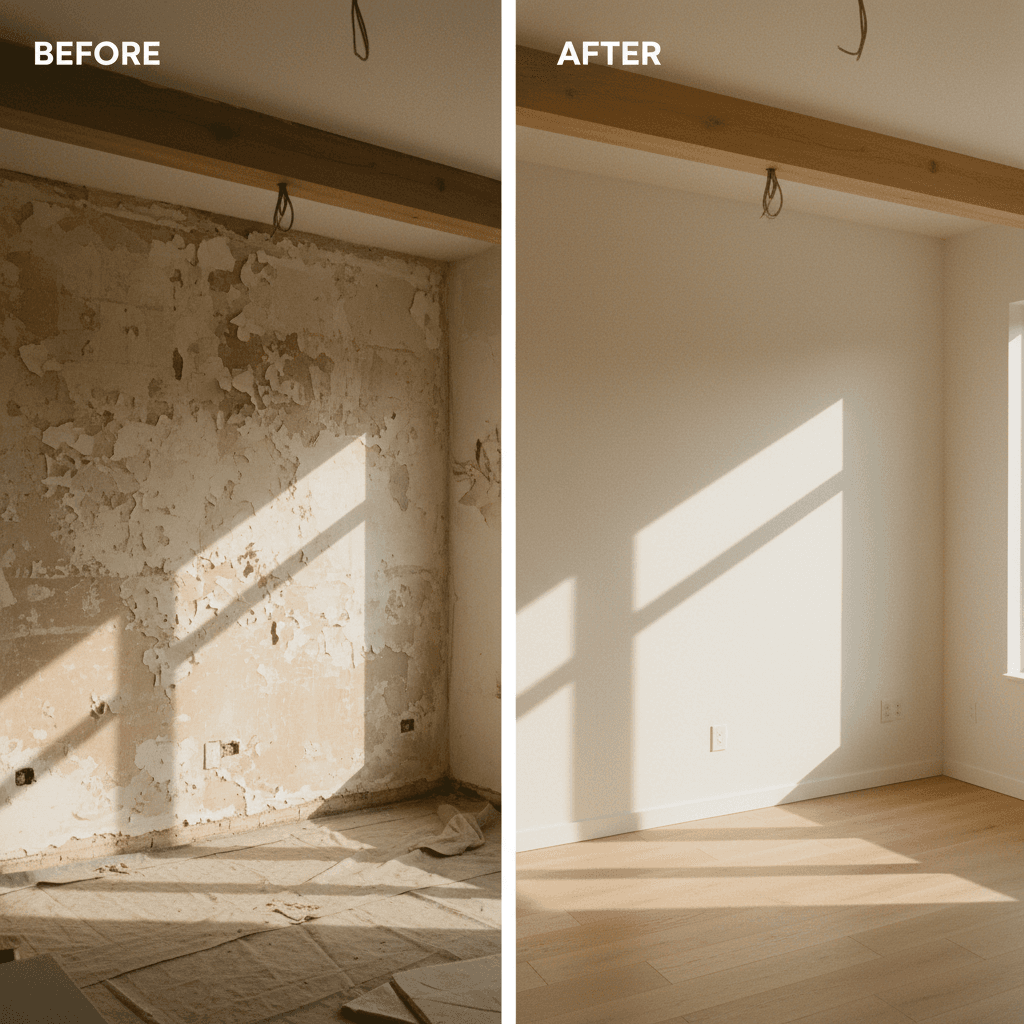 Renovationsarbeiten Transformation